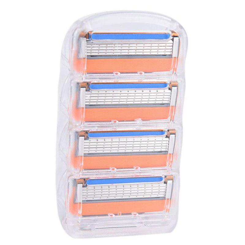 

Новые 4 шт./лот Профессиональные сменные 5-слойные лезвия для бритья Fusione