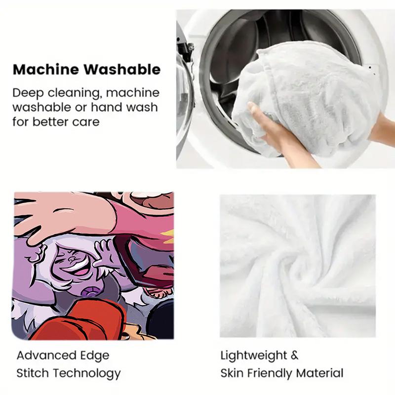 Steven Universe 2D Flat Pattern Flannel Blanket High quality All Seasons Warmth and Comfort Perfect for Christmas Gifts.MMT0918499