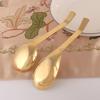 Brass soup spoon copper spoon household handmade big head deepening spoon thickened porridge spoon round spoon spoon copper tableware