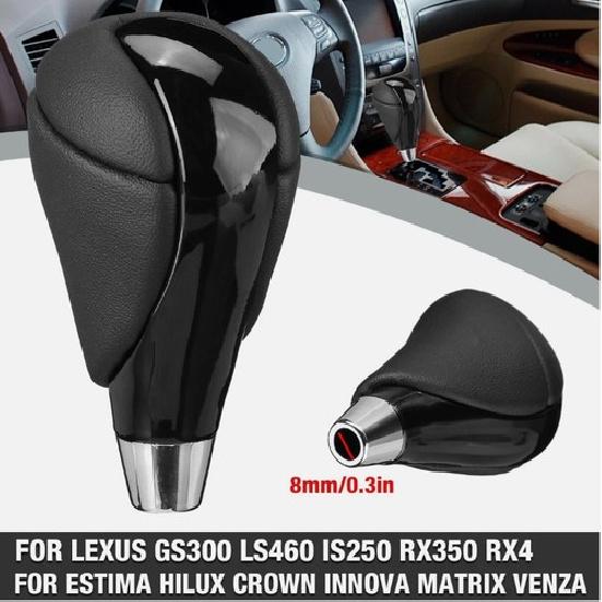For Lexus PU Leather Automatic Auto Car Gear Shift Knob Shifter Accessories