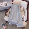 Trendy Korean-Style College Three-Piece Set: Sweatshirt, Shirt, Short Skirt
