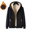 Herr Vinter Ullig Sportdräkt Förtjockad Fleecefodrad Jacka Casual Trendiga Flödande Kläder Byxor Herrset