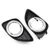 Fog Lights Cover Grill Bezel for Toyota Camry XV40 2010 2011 Facelift Fog Lamp Headlight Foglights Chrome Black Car Accessories