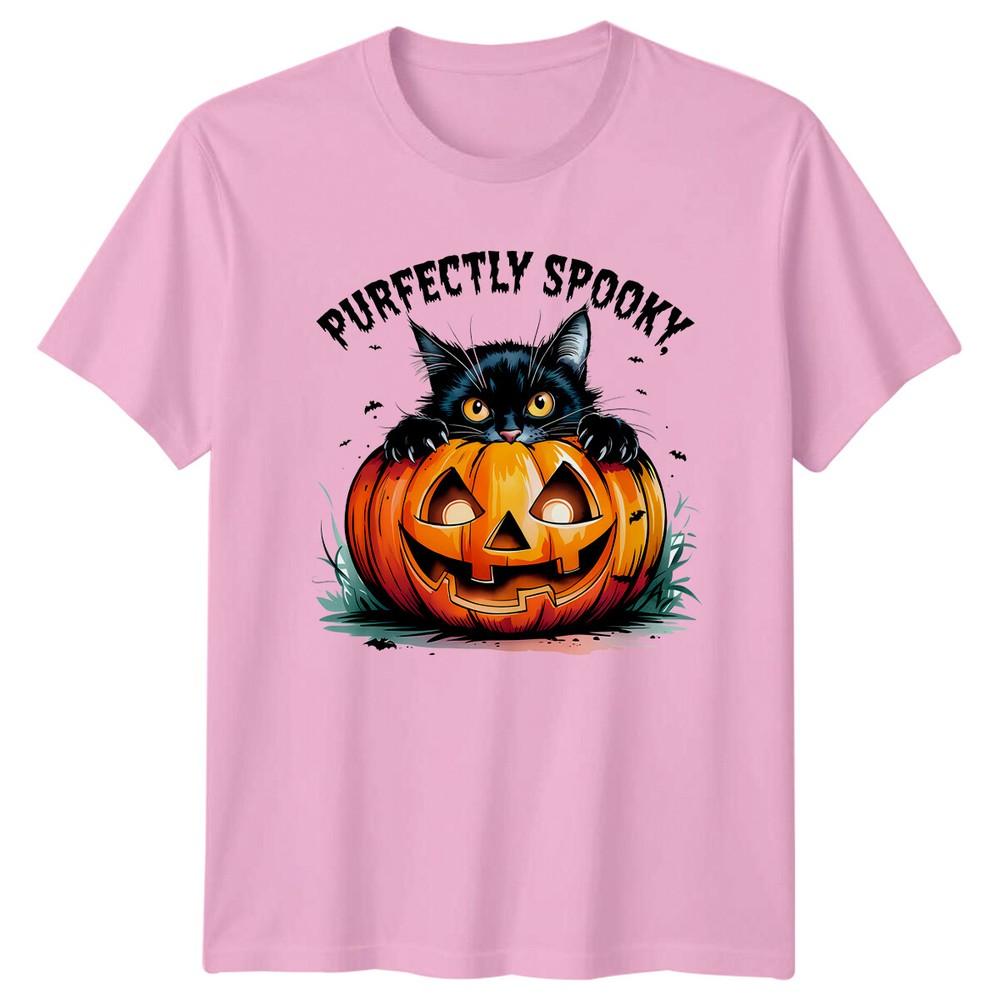 Perfectly Spooky Cat Pumpkin Halloween TShirt