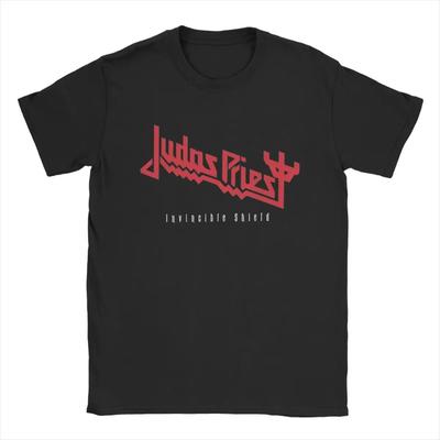 Men's T-Shirts Judas Priest Casual 100% Cotton Tees Short Sleeve T Shirts O Neck Tops Plus Size