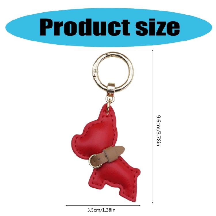 Fun And Functional PU Leather French Bulldog Keychain for Fashion Enthusiasts Phone Chain Pendant Keyring
