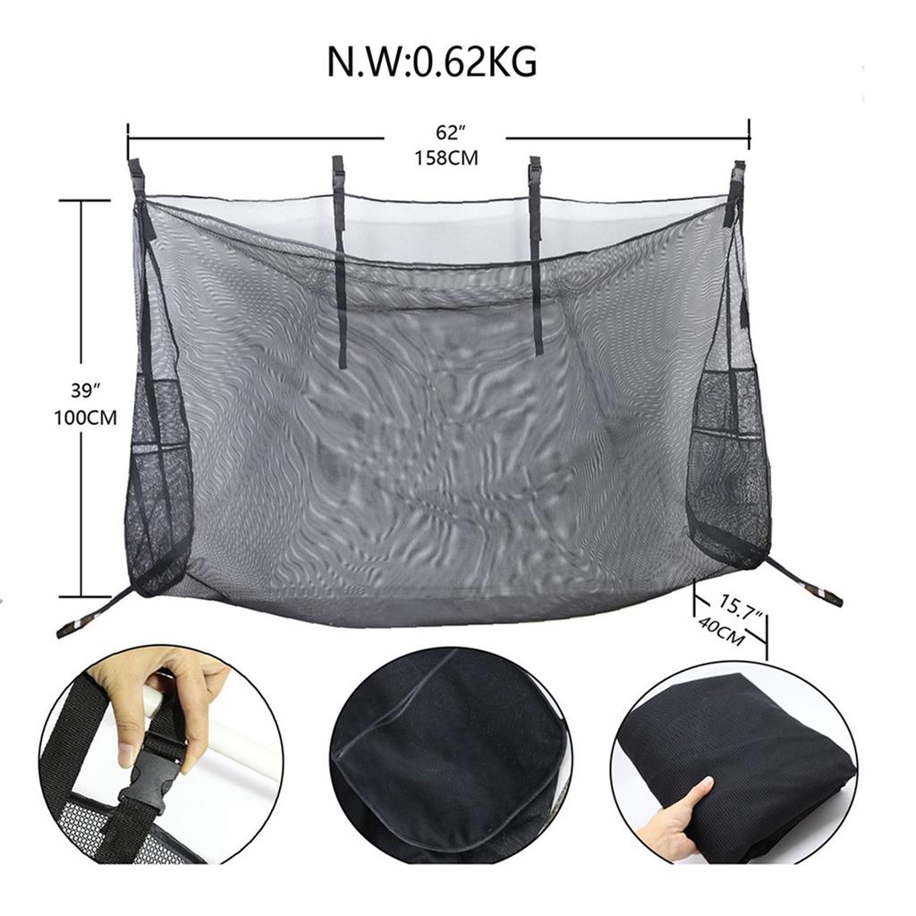 2025 New 2X Pool Float Toys Storage Bag,Large Pool Float Organizer Hanging Mesh Bag for Balls,Floats,Water Inflatable Toy