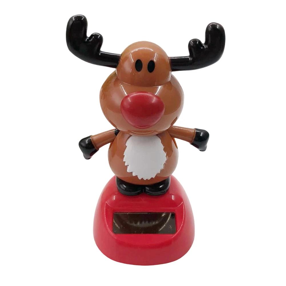 

Автомобильное украшение Креативная солнечная качающаяся кукла Трясущийся Санта Клаус Подарок Мультяшные рождественские подарки Украшение для автомобиля для детей