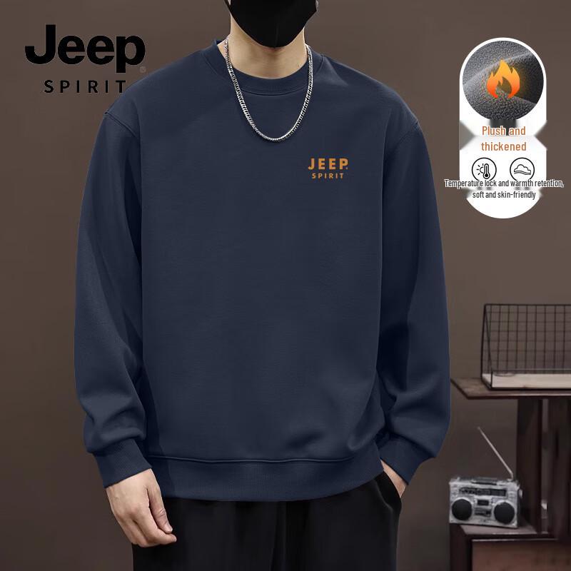 JEEP SPIRIT Men's Heavyweight Fleece Sweatshirt