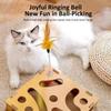 Funny Composite Board Cats Play Set with Track System 3 Balls Teaser Wand for Safe and Healths Pet Fun