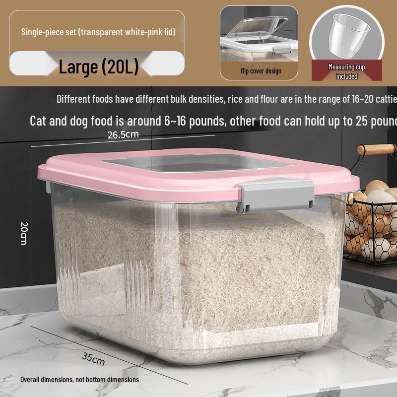 Versiegelter Insekten- und Feuchtigkeitsschutz-Aufbewahrungsbehälter für Reis & Mehl mit großem Fassungsvermögen