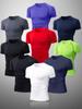 Camiseta Masculina Respirável de Secagem Rápida para Atividade Física - Corte Ajustado para Treino & Corrida