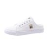 2025 Spring and Autumn New Canvas Shoes Female Students Half Drag Lazy One Pedal Versatile Breathable Casual White Shoes Tide