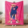 1Pc Moonlit Sailor Princess Blanket For Couch Bed Plush Cozy Fuzzy Blanket Super Soft Warm Blankets For Fall And Winter 0918242
