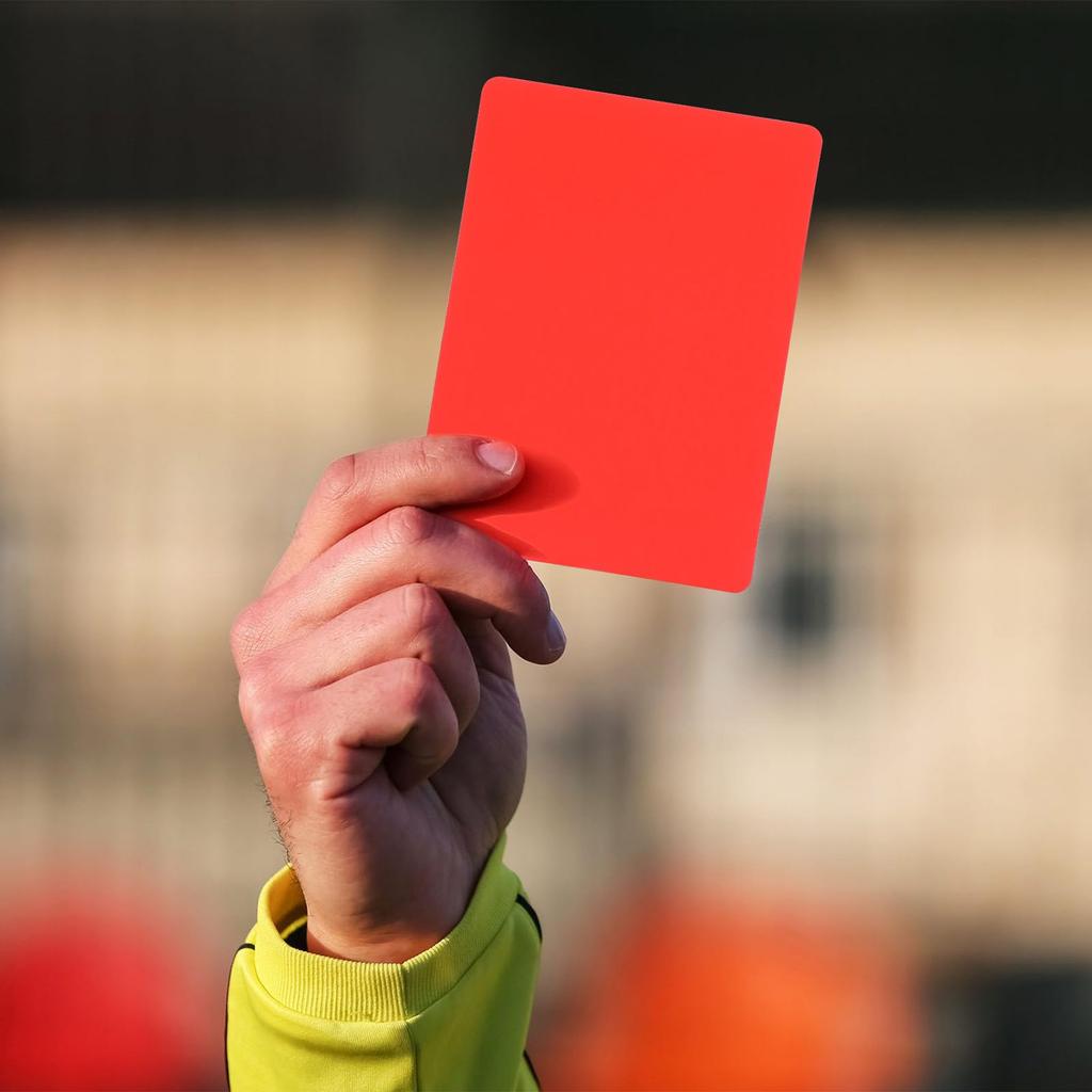 Lurrose Soccer Referee Card Set of 10 Red Card Yellow