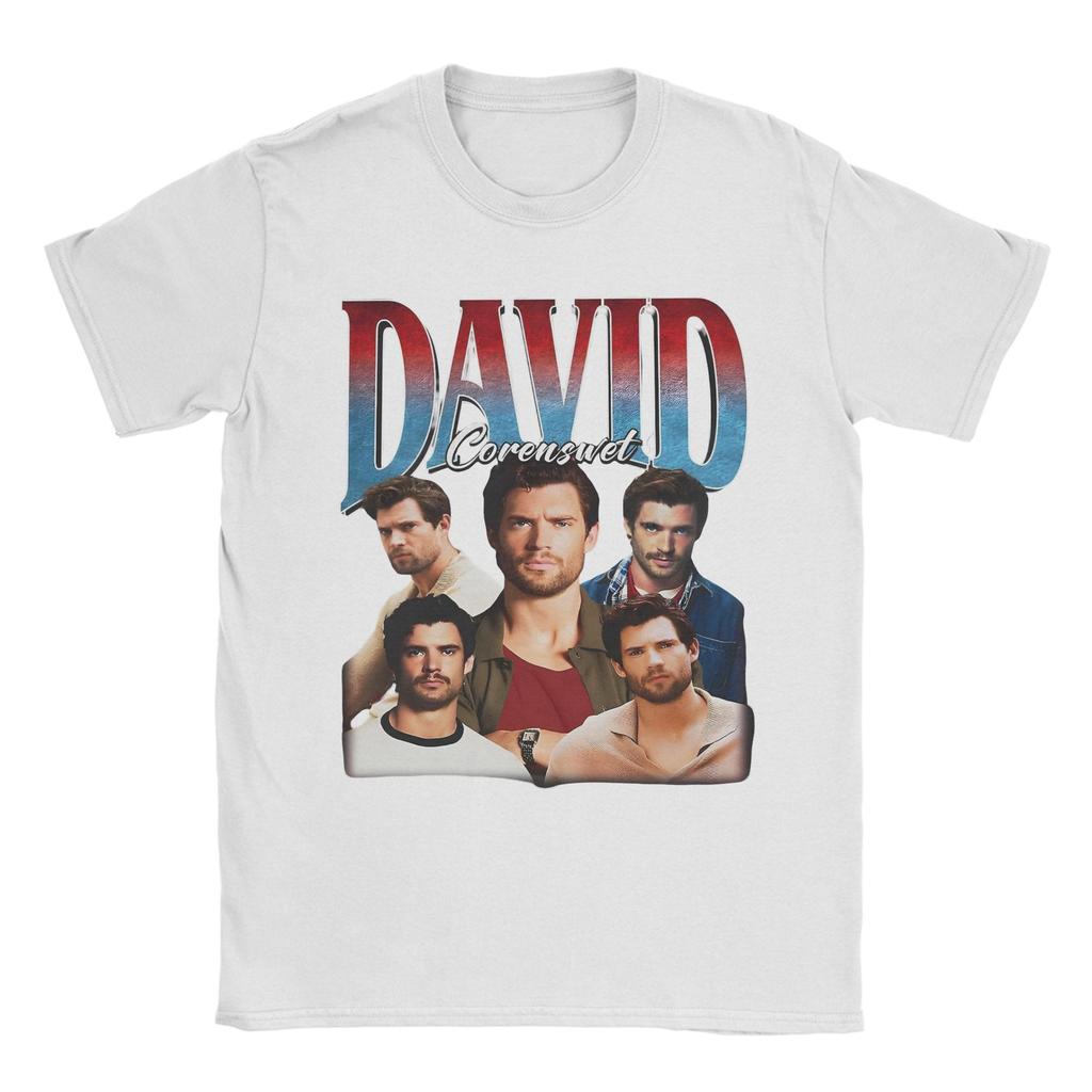 David Corenswet Collage T Shirts for Unisex Pure Cotton Leisure TShirts Round Neck  Tees Short Sleeve Clothing Gift Idea