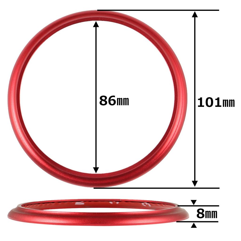 Negus Kompatybilny Toyota 86 Subaru BRZ Wlot Powietrza Klimatyzacji Pierścień Ozdobny Czerwony