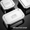 Zhaoran 304 Stainless Steel Rectangular Food Sample Box with Lid