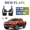 2024 2025 FOR Isuzu D-max 4 Doors Mud Flaps Guard Splash Mudguard Fender Mudflaps Car Accessories Front Rear 4pcs