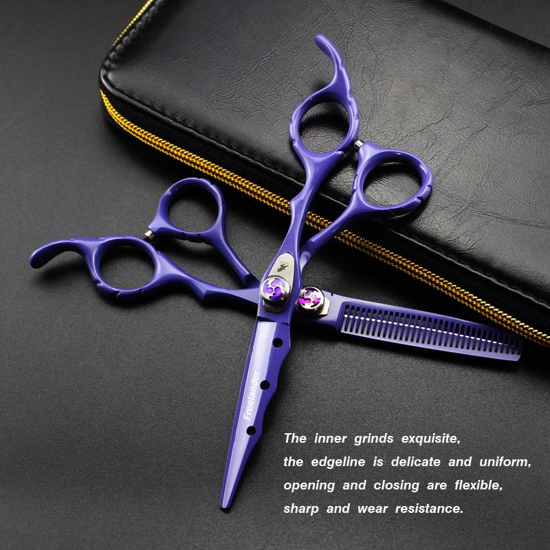 6.0 Inch Shin Gyosha Violet Hairdressing Scissors - Straight, Bangs, Thinning Scissors