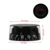 Bstinay Set Speed Control Knobs Knobs Plastic 4-Piece Volume/Tone Black/White