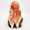 Satin Square Scarf Women Paisley Hijab Elegant  Print Silk Neckerchief Shawl Wraps Headband Handle Hair Accessories Bandana