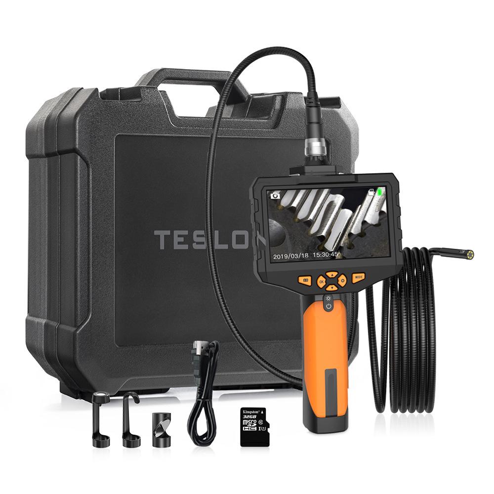 Adjustable Industrial Endoscope with 7.6mm Lens - 5m High-Definition Pipeline Inspection Tool