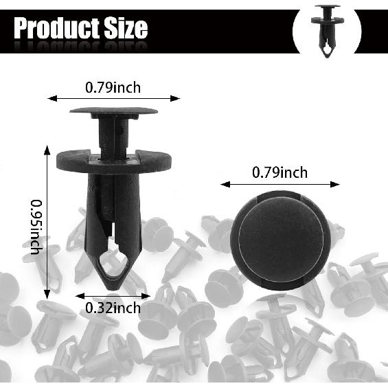 20Pcs Fender Fastener Rivet Push Clips/Body Rivets ATV Push Pins Compatible with Honda Ranger RZR 800 900 Sportsman XP 850 Suzuki Kawasaki Polaris