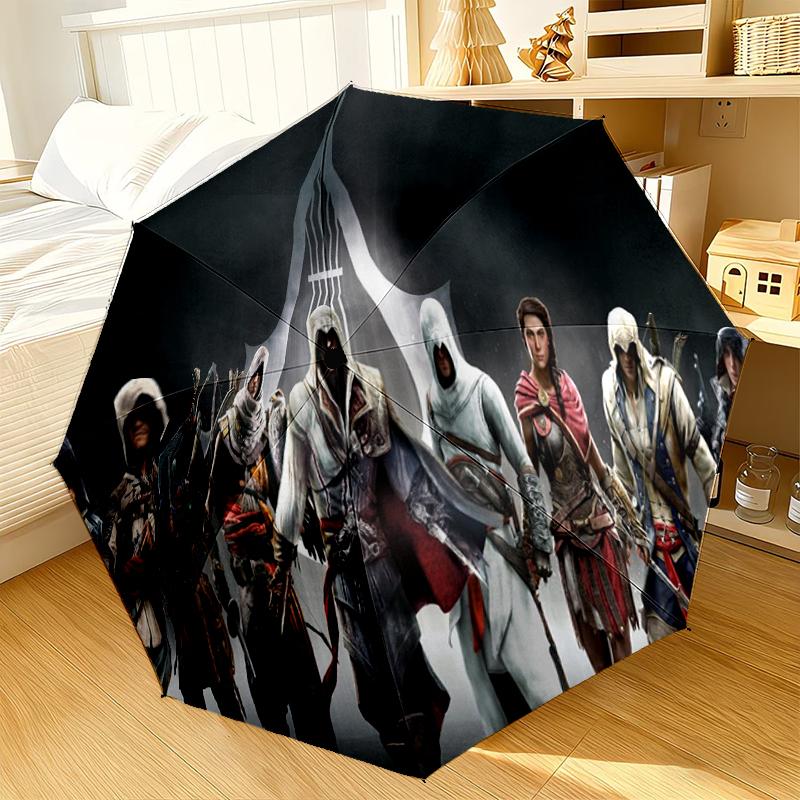 Assass Warrior Umbrella 8-Frame for Travel, camping, Casual Lightweight Portable Umbrella, Essential for every family Holidays Gift
