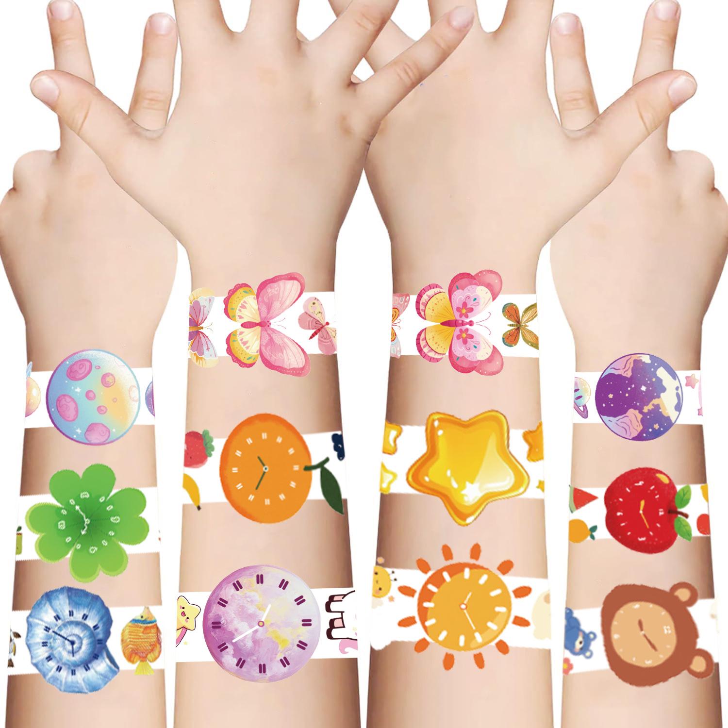 

New Luminous Watch Tattoo Stickers Waterproof Party Party Gift Funny Fun Wrist Stickers Luminous series (10 sheets/pack)
