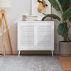 VidaXL Shutter Doors 2 Pcs Solid Pine Wood White 61.5x39.4 Cm