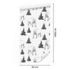 Bears and Spruces Wallpaper for Living Room and Bedroom 50x1000