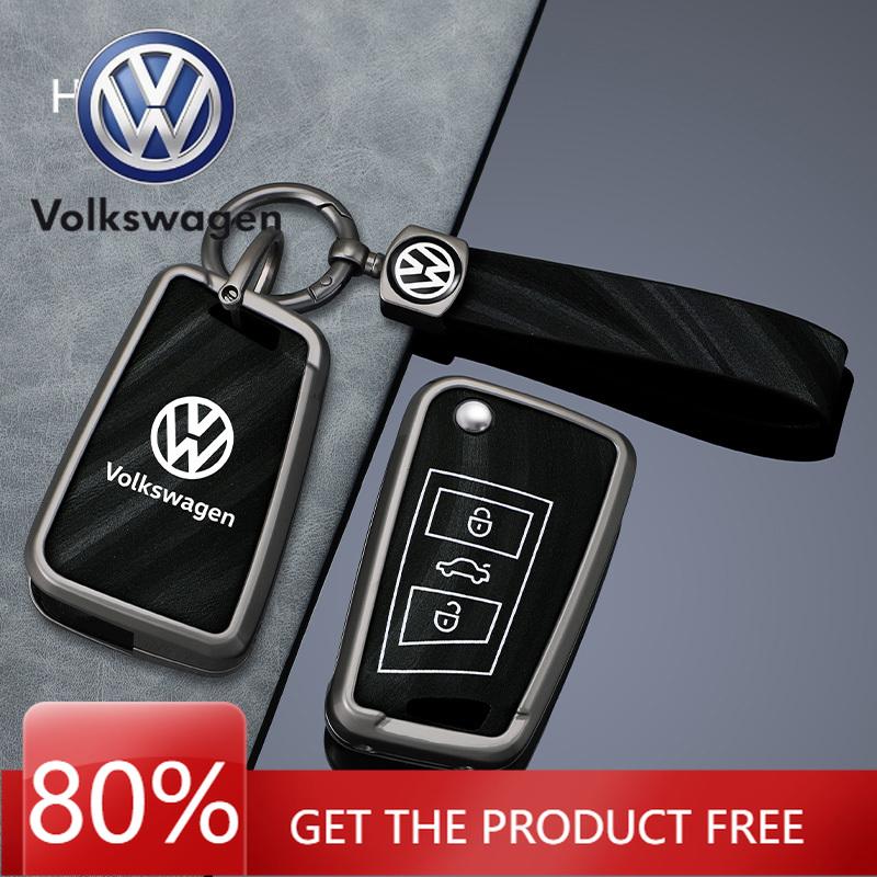 Pro VOLKSWAGEN VW Zinková slitina Chytré dálkové ovládání auta Šedý kryt pouzdra klíče Držák pro VW Volkswagen Golf 7 MK7 Tiguan MK2 T-roc T-c
