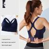 Women's Shockproof Sports Bra - Wirefree Yoga Vest with Beautiful Back Design