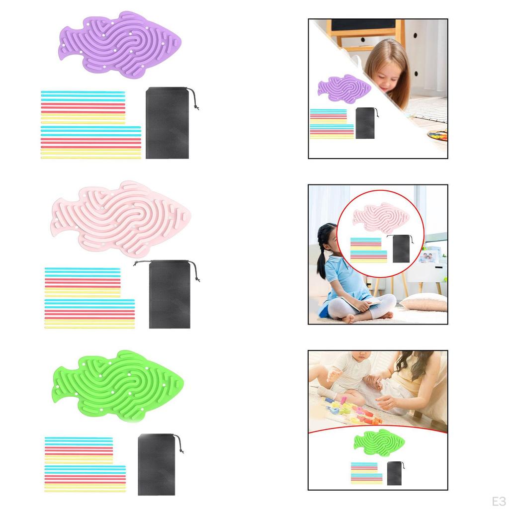 Fidget Sensorisches Aktivitätsbrett Kinder Beschäftigt Feinmotorik Lustiges Silikon Entspannendes Spielzeug