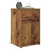 LED Nightstand 2 pcs Reclaimed Wood Look 38 x 34 x 61 cm Engineered Wood
