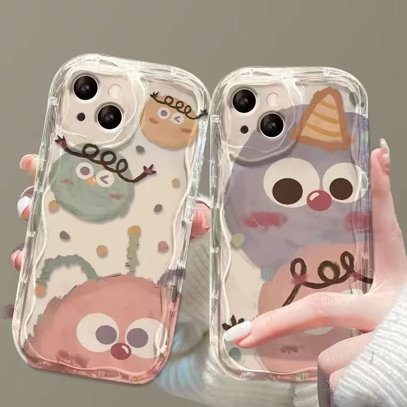 Cream pattern is suitable for 16promax mobile phone case fun Apple 15 anti-drop 14 Japanese and Korean 13pro new 12/11XR