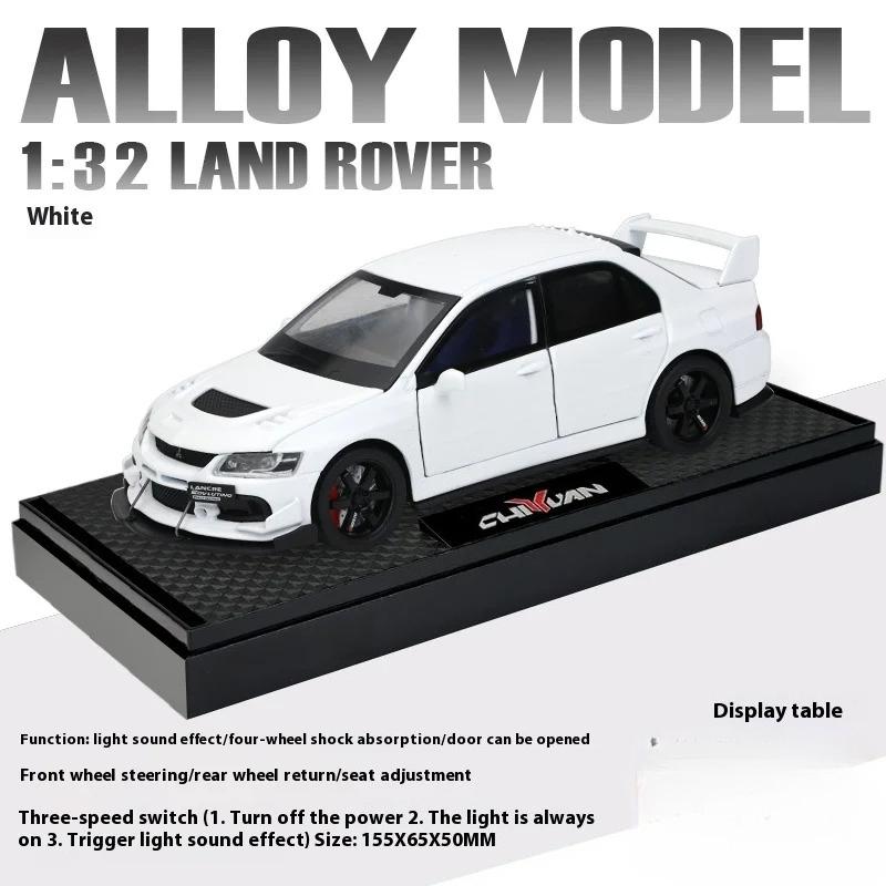

1:32 EVO 9 Alloy Racing Car Model Die-cast Metal Toy Car High Simulation Sound And Light Kid Toy Gift Collection