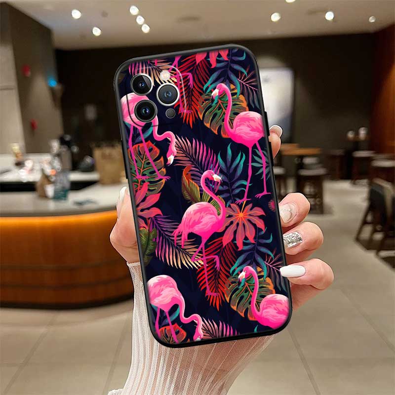 UP29 Flamingos Rosa Vogel Blume Hülle für Motorola Edge 60 60s 70 G86 G56 G54 E14 G04S G45 G54 G64 S30 S50 X30 X40 X50 Pro Power