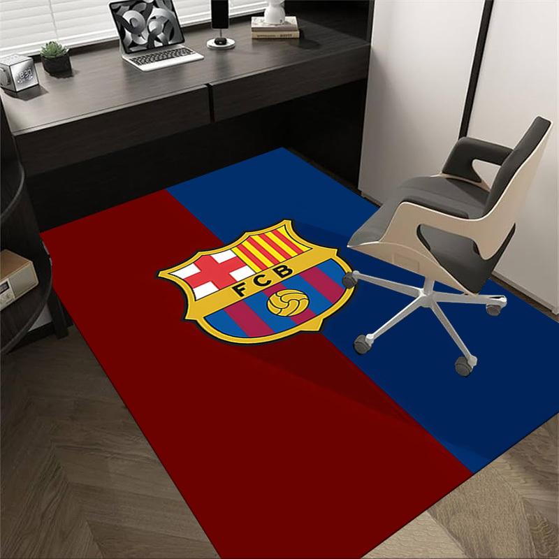 1 Stück FC Barcelona Extra Groß Rutschfester Teppich, Büro, Familie, Schlafzimmer, Studio Großer Teppich Innenbereich