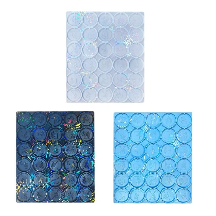 Holographic Resin Mold Silicone Earrings Resin Mold Butterfly Letter Keychain