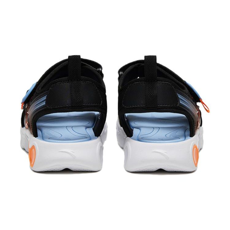 Anta Comfortable Versatile Shock Absorbing Durable Kids Sandals Kids Sandals Black Orange 312336987-1