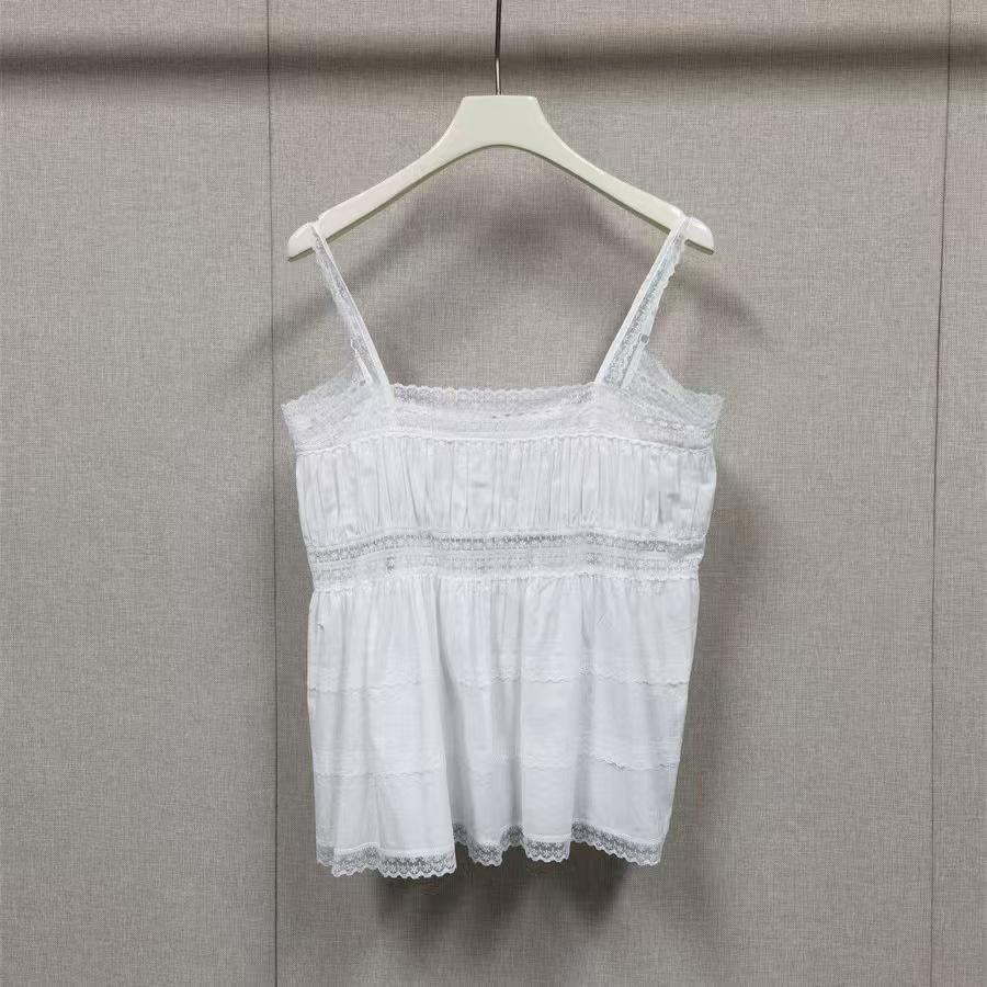 French Romantic Floral Lace Trim Camisole - Spring/Summer Collection Small