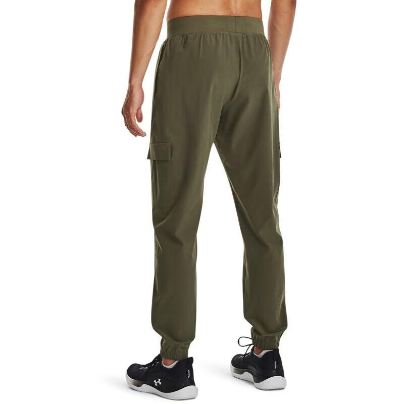 Under Armour Knitted Sweatpants Men's Green Moderate Cuffed Pants 1380358-390