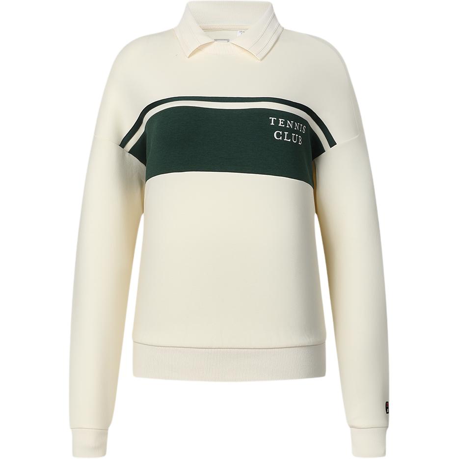 New FILA Sweatshirts Women's Ivory A11W413209F-IV