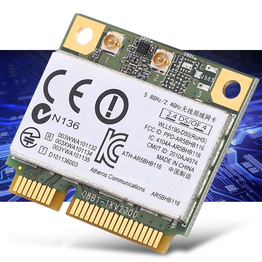 Wireless Card AR5BHB116 Dual Band 2.4G+5G AR9382 300M for Industrial Control Machine