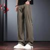 Jie Leinuo Men's Casual Wide-Leg Straight Trousers