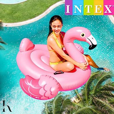 Intex Flamingo Ride-On Tube Swimming Pool Duck Tube Water Play Pool Summer Vacation Shape Tube Swimming Children Children, Korean Water Fun Items