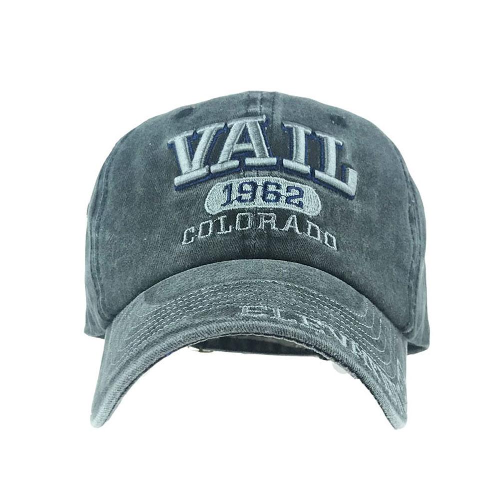 Unisex Fashion Casual Baseball Cap Casquette Embroidery VAIL 1962 Hat Outdoor Sunhat