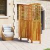 Cloison de séparation - Maison Exclusive - 4 panneaux - Bois d'acacia massif - 162x2x180 cm